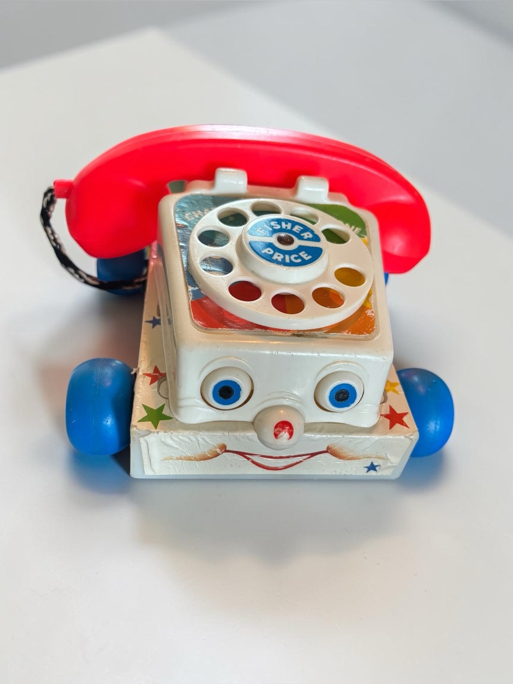 1985 Fisher Price Chatter Telephone #2035 Vintage Pull Toy